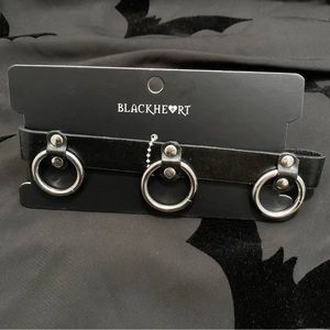 ⭐️NWT⭐️ Blackheart 3-Ring Bondage Choker